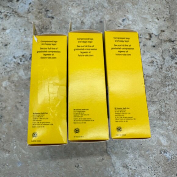 Lot Of 3 Futuro Anti-Embolism Thigh Length Stocking Unisex M White Moderate - Picture 7 of 12